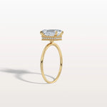 2CT Emerald Cut Lab Grown Diamond Engagement Ring - Rings