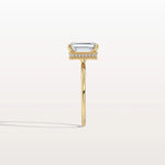 2CT Emerald Cut Lab Grown Diamond Engagement Ring - Rings