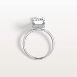 3CT Emerald Cut Lab Grown Diamond Engagement Ring - Rings