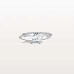 1CT Asscher Cut Lab Grown Diamond Ring With Basket Setting - Rings