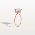 2CT Asscher Cut Lab Grown Diamond Ring With Basket Setting - Rings