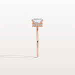 2CT Asscher Cut Lab Grown Diamond Ring With Basket Setting - Rings
