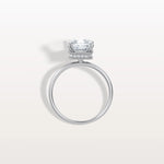 2CT Asscher Cut Lab Grown Diamond Ring With Basket Setting - Rings
