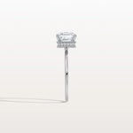2CT Asscher Cut Lab Grown Diamond Ring With Basket Setting - Rings