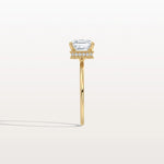 2CT Asscher Cut Lab Grown Diamond Ring With Basket Setting - Rings