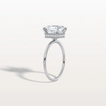 3CT Asscher Cut Lab Grown Diamond Ring With Basket Setting - Rings