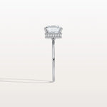 3CT Asscher Cut Lab Grown Diamond Ring With Basket Setting - Rings