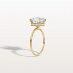 3CT Asscher Cut Lab Grown Diamond Ring With Basket Setting - Rings