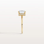 3CT Asscher Cut Lab Grown Diamond Ring With Basket Setting - Rings