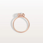 Hexagon Bezel Solitaire Round Lab Diamond Ring - Rings
