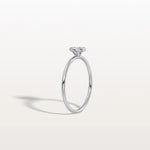 Minimalist Solitaire Bezel Set Round Lab Grown Diamond Ring - Rings