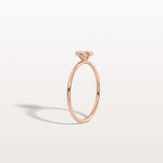 Minimalist Solitaire Bezel Set Round Lab Grown Diamond Ring - Rings