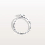 Minimalist Solitaire Bezel Set Round Lab Grown Diamond Ring - Rings