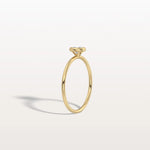 Minimalist Solitaire Bezel Set Round Lab Grown Diamond Ring - Rings