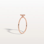 Minimalist Bezel Set Pear Lab Grown Diamond Ring - Rings