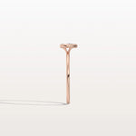 Minimalist Bezel Set Pear Lab Grown Diamond Ring - Rings