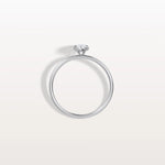 Minimalist Bezel Set Pear Lab Grown Diamond Ring - Rings