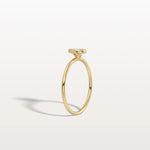 Minimalist Bezel Set Pear Lab Grown Diamond Ring - Rings