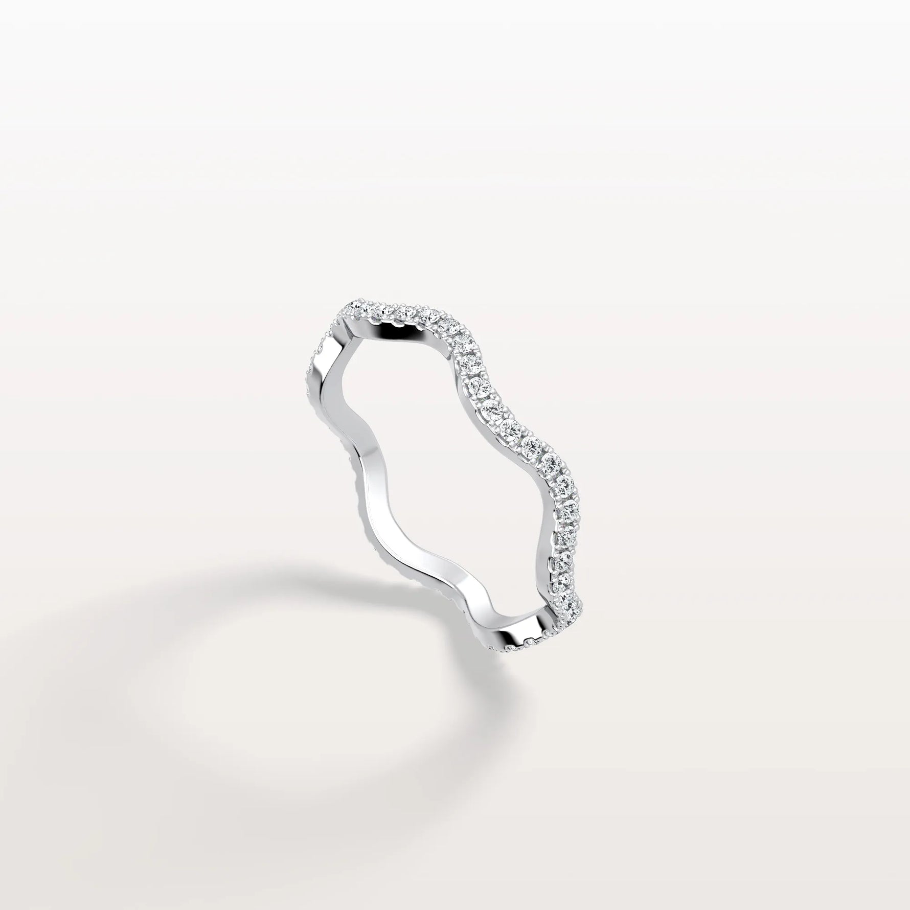 Twisted Pave Eternity Lab Grown Diamond Band - Rings