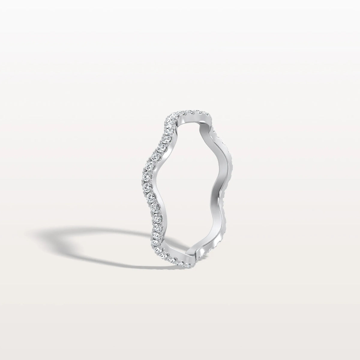 Twisted Pave Eternity Lab Grown Diamond Band - Rings
