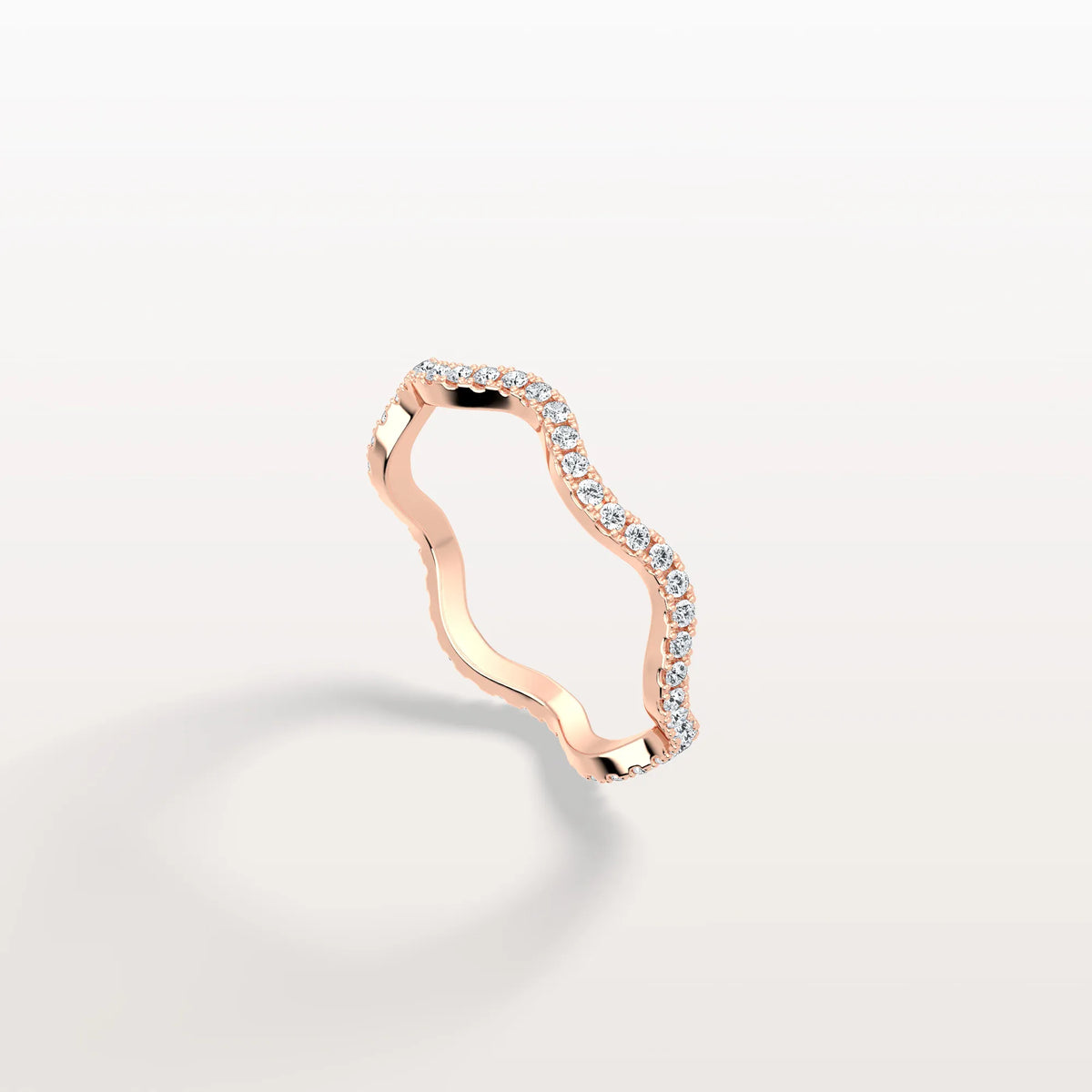 Twisted Pave Eternity Lab Grown Diamond Band - Rings