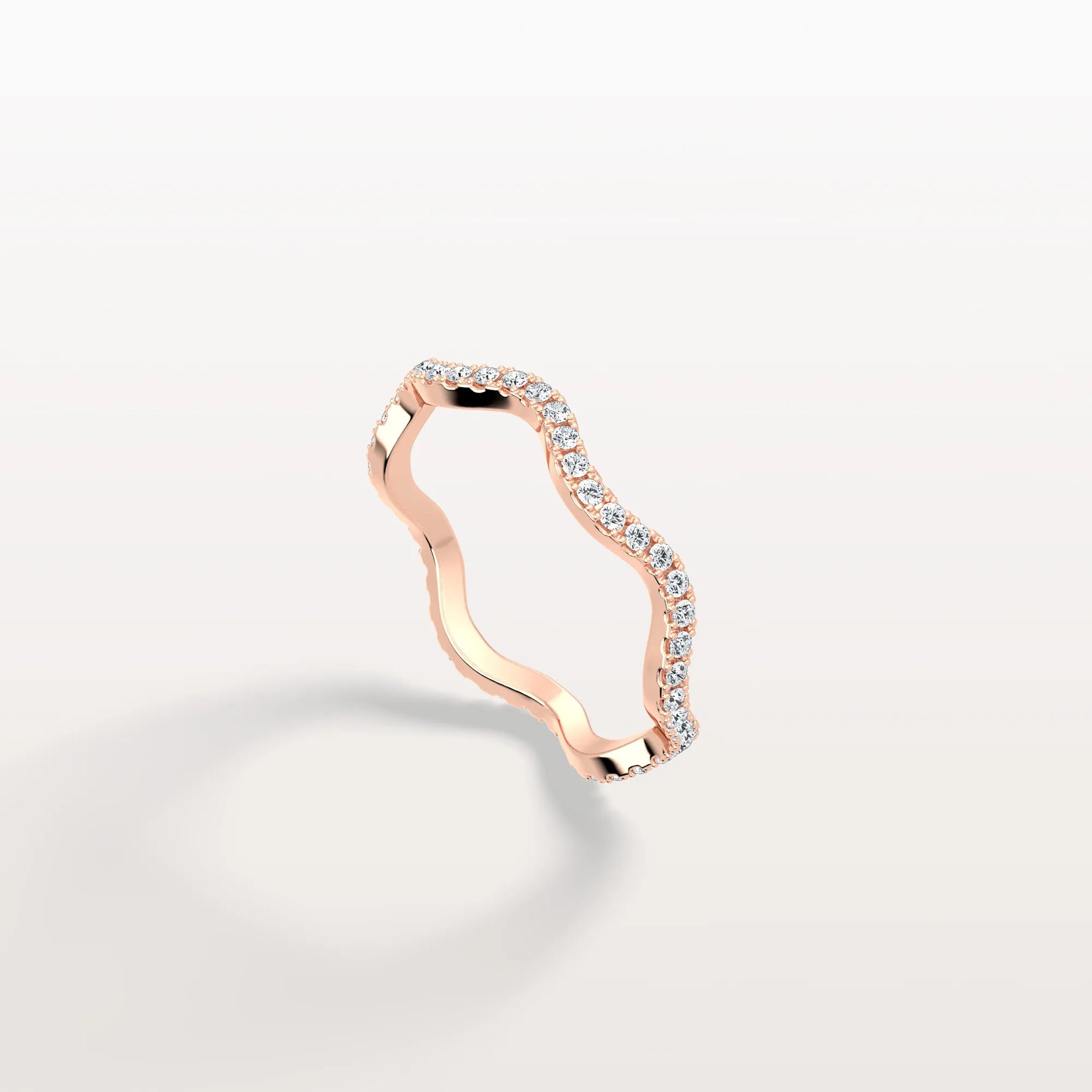 Twisted Pave Eternity Lab Grown Diamond Band - Rings