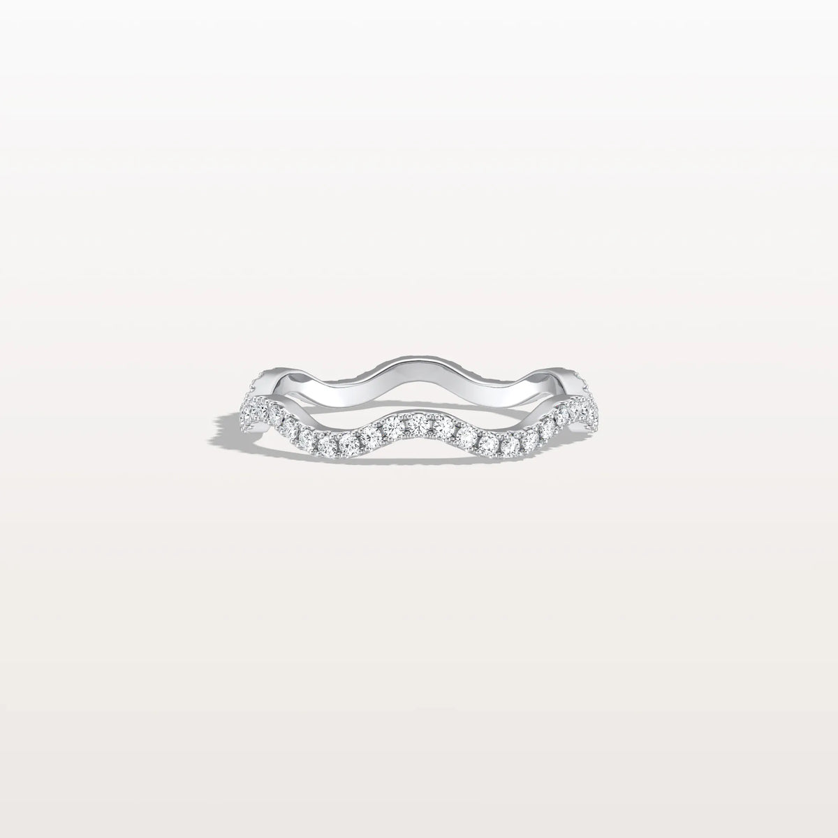 Twisted Pave Eternity Lab Grown Diamond Band - Rings