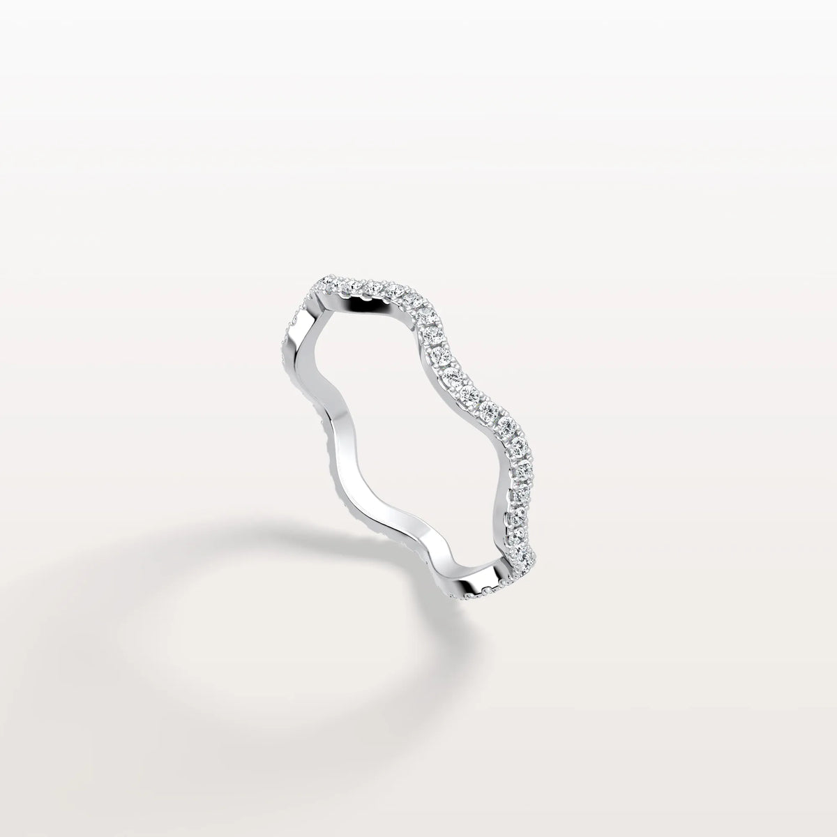 Twisted Pave Eternity Lab Grown Diamond Band - Rings