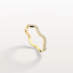 Twisted Pave Eternity Lab Grown Diamond Band - Rings