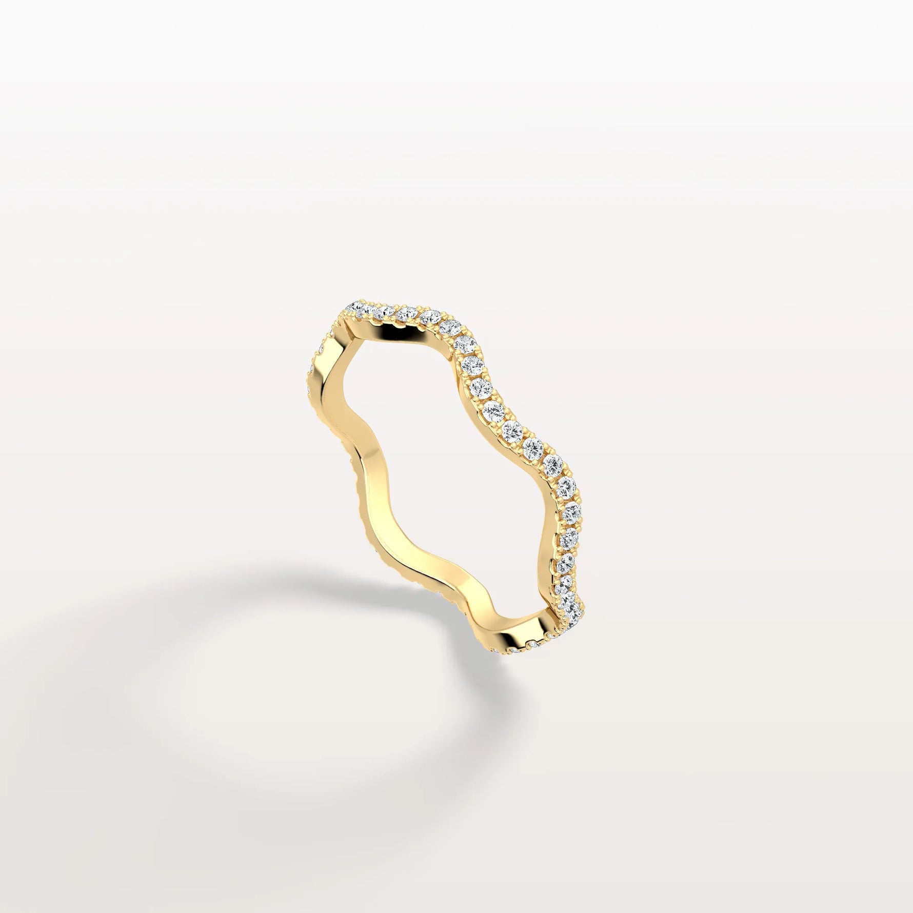 Twisted Pave Eternity Lab Grown Diamond Band - Rings