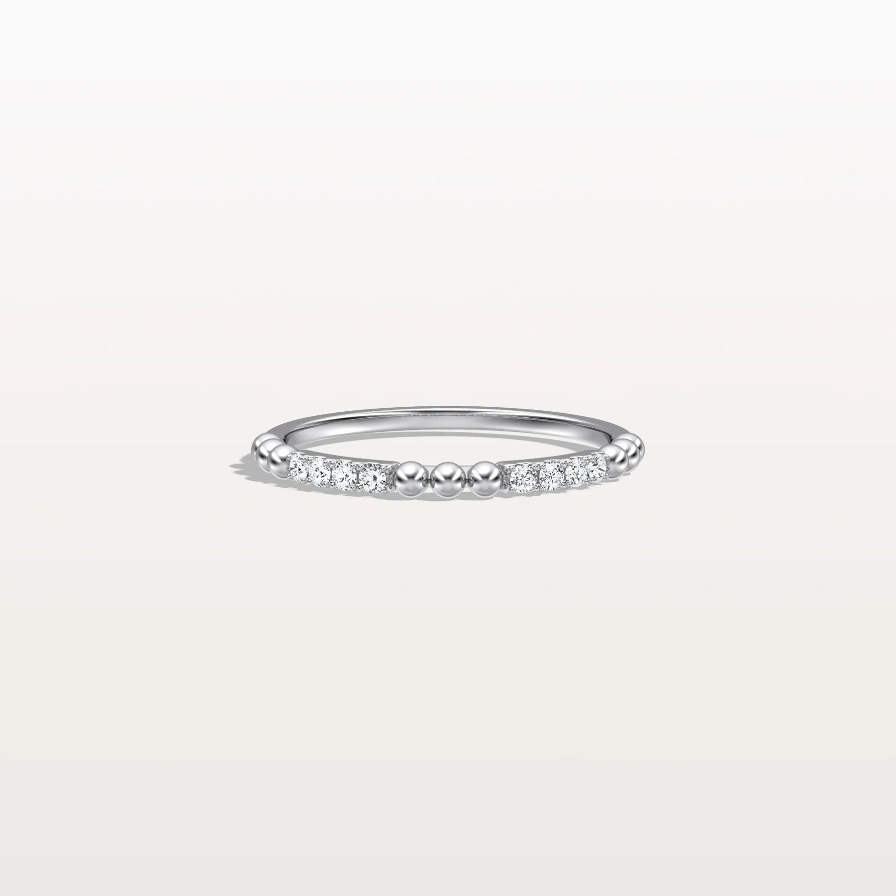Milligram Pave Lab Grown Diamond Stackable Ring - Rings