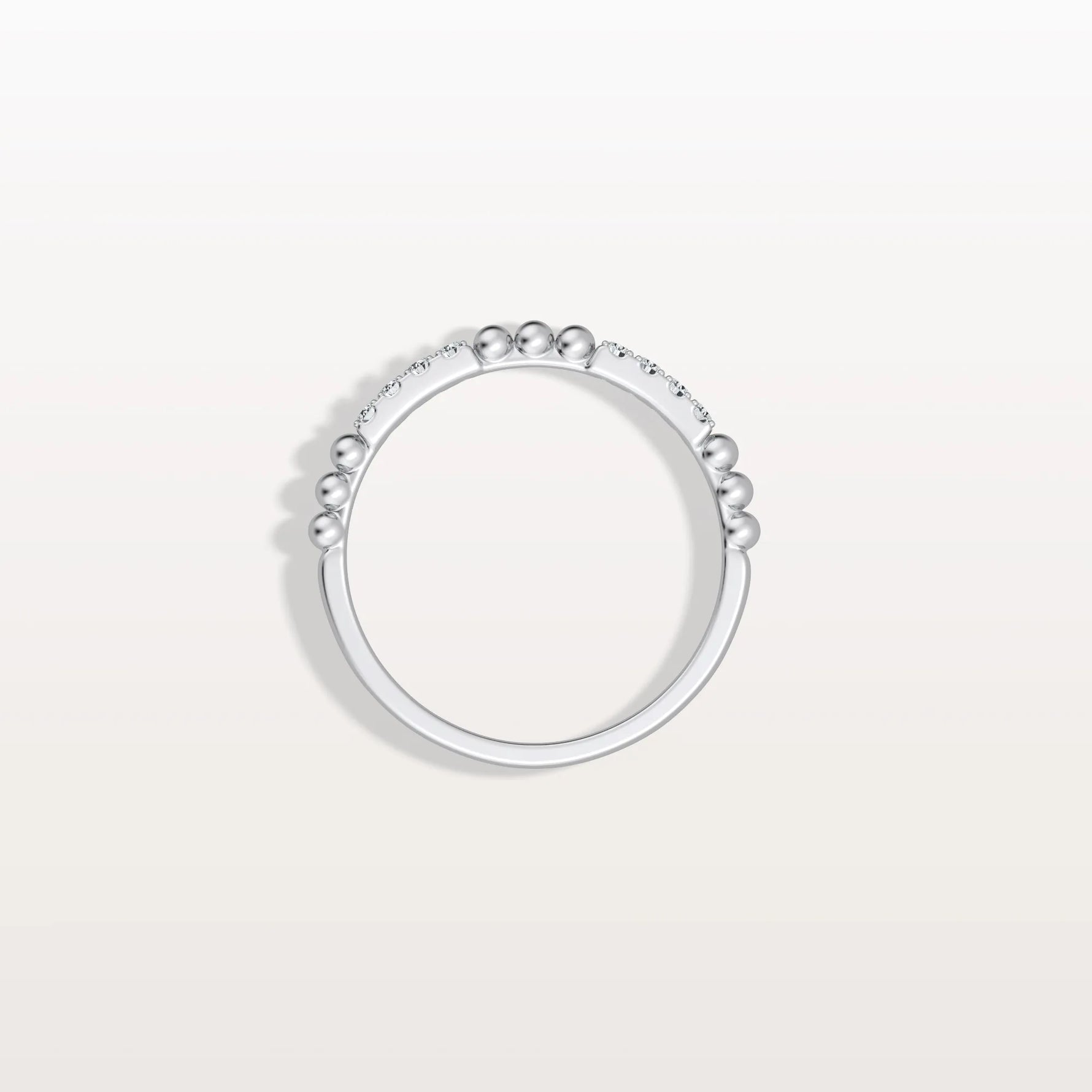 Milligram Pave Lab Grown Diamond Stackable Ring - Rings