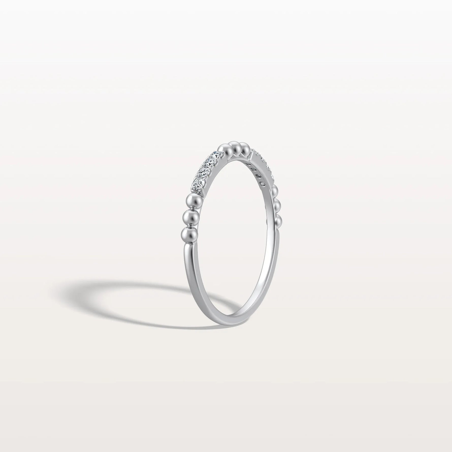 Milligram Pave Lab Grown Diamond Stackable Ring - Rings