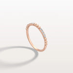 Milligram Pave Lab Grown Diamond Stackable Ring - Rings
