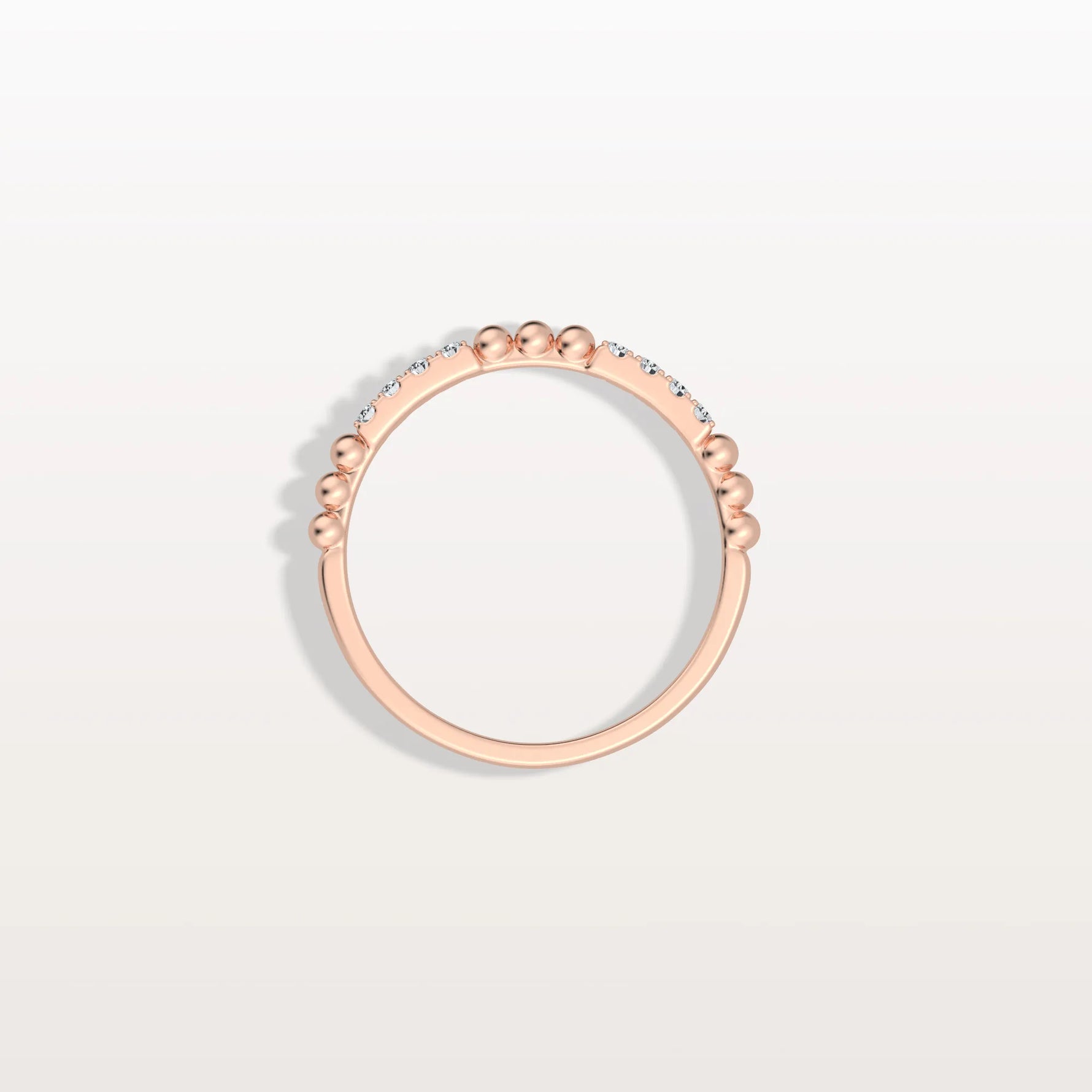 Milligram Pave Lab Grown Diamond Stackable Ring - Rings