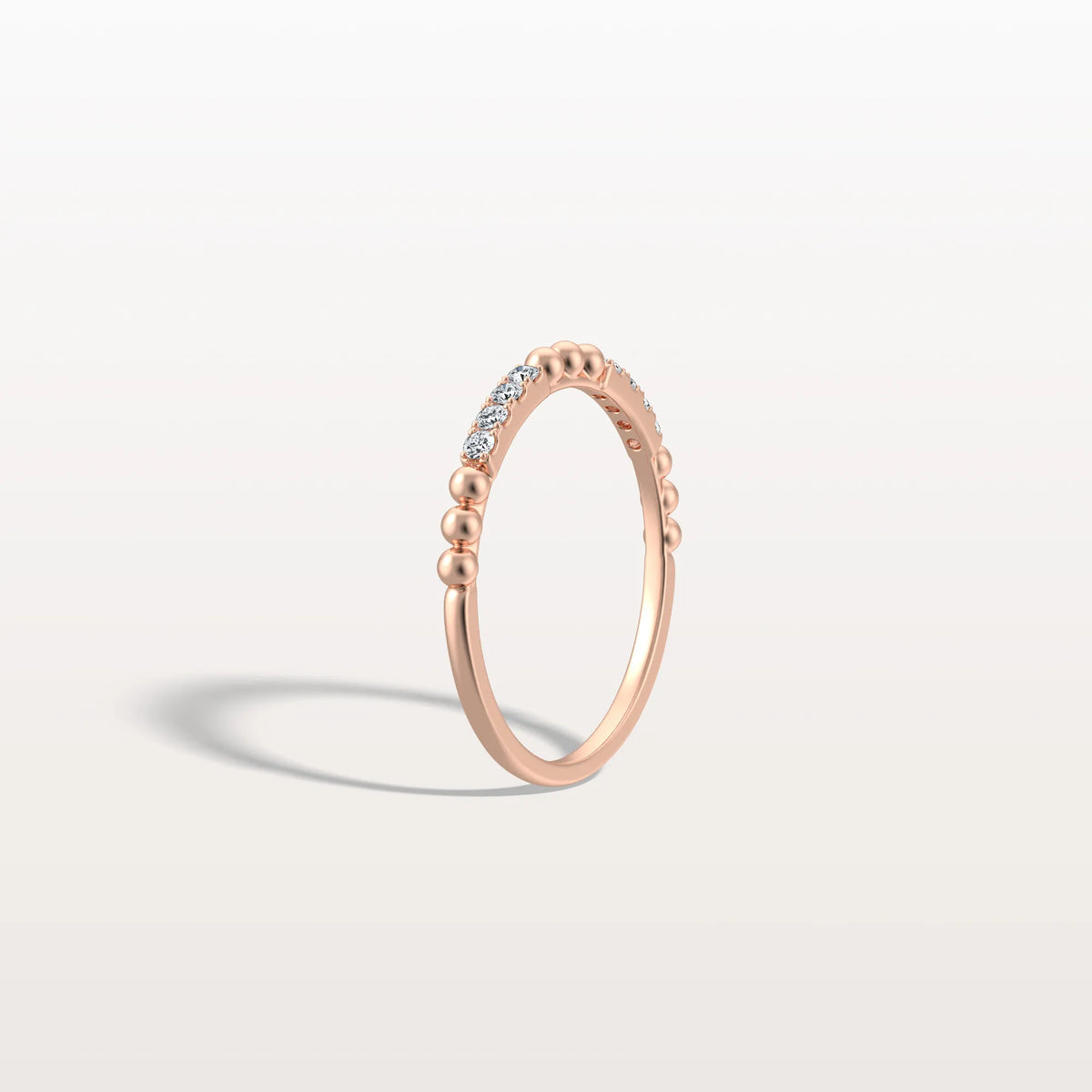 Milligram Pave Lab Grown Diamond Stackable Ring - Rings