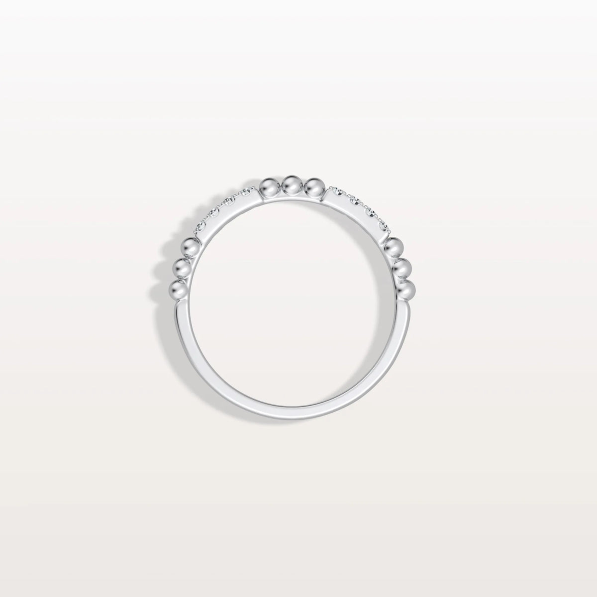 Milligram Pave Lab Grown Diamond Stackable Ring - Rings