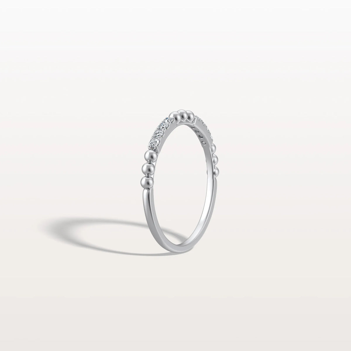 Milligram Pave Lab Grown Diamond Stackable Ring - Rings