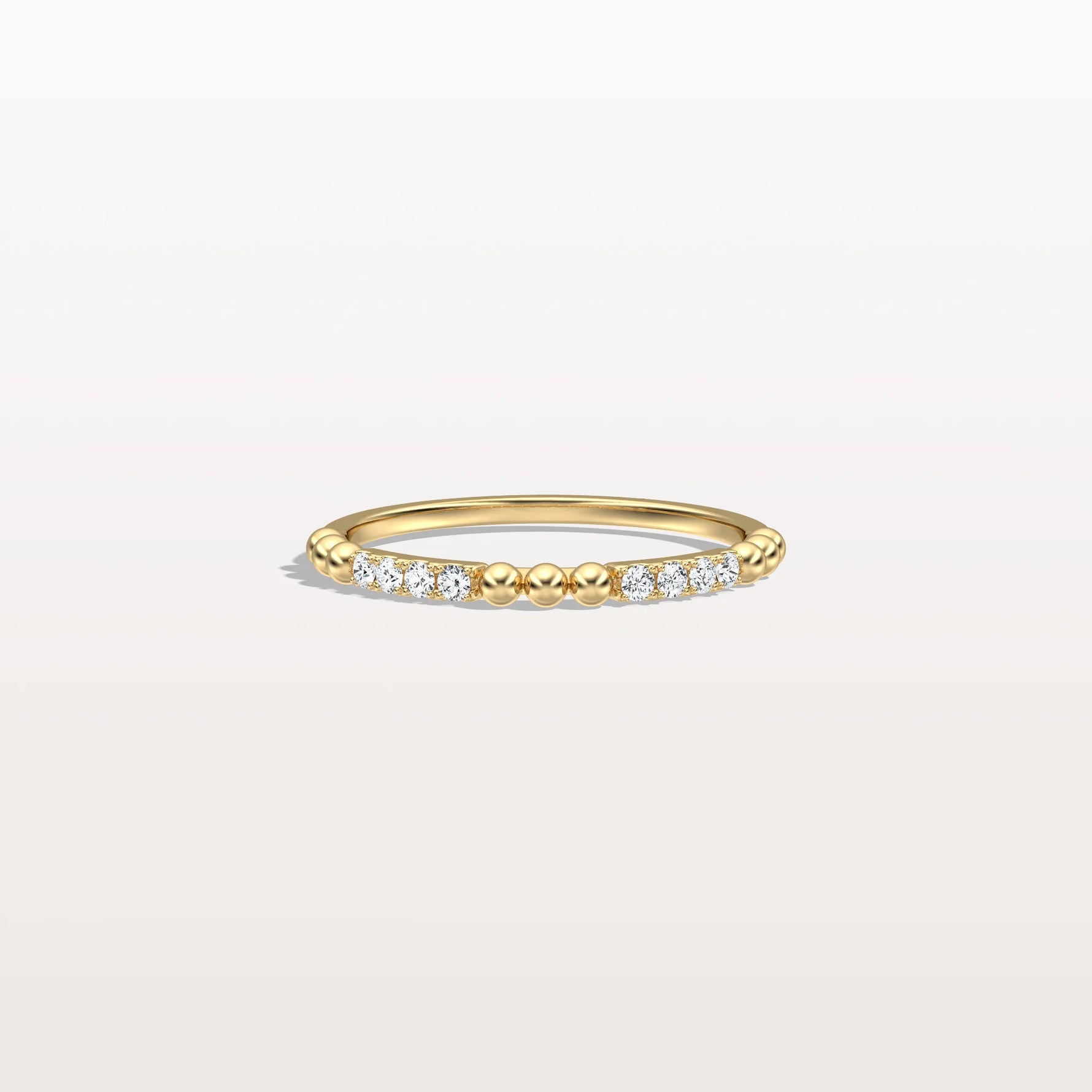 Milligram Pave Lab Grown Diamond Stackable Ring - Rings