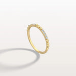 Milligram Pave Lab Grown Diamond Stackable Ring - Rings