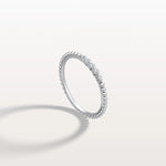 Minimalist Bead Accent Lab Grown Diamond Ring - Rings
