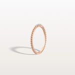 Minimalist Bead Accent Lab Grown Diamond Ring - Rings