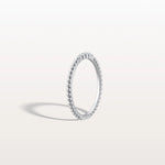 Minimalist Bead Accent Lab Grown Diamond Ring - Rings