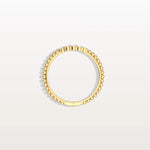 Minimalist Bead Accent Lab Grown Diamond Ring - Rings