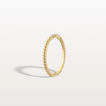 Minimalist Bead Accent Lab Grown Diamond Ring - Rings