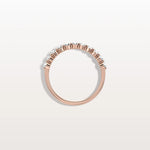 Half Eternity Lab Grown Diamond Ring - Round Cut Stackable Wedding Band - Rings