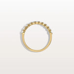 Half Eternity Lab Grown Diamond Ring - Round Cut Stackable Wedding Band - Rings