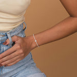 1CTW Round Lab Grwon Diamond Pave Halo Bangel Bracelet - Bracelets