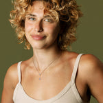 Lab Grown Diamond Double Hexagon Necklace in 14K Solid Gold/Platinum - Necklaces