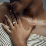 0.5CTW Lab Grown Diamond Butterfly Ring in 14K Solid Gold/Platinum - Rings